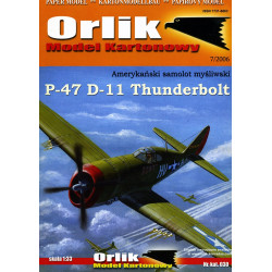 КИТ P-47 D-11 Thunderbolt + резка каркаса